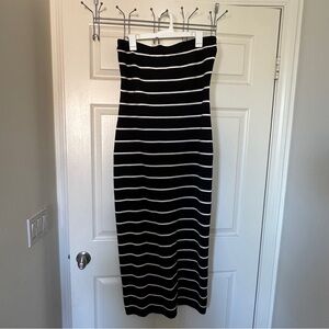 Abercrombie & Fitch Black and White strapless dress